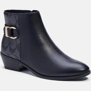 Coach Dany Bootie Black Monogram